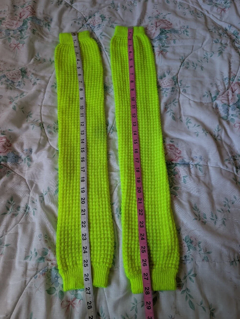 Neon Yellow American Apparel Leg Warmers